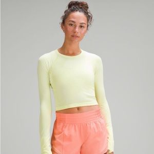 Lululemon swiftly tech long sleeve cropped